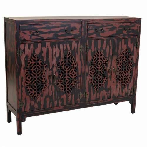 Ormarić za hodnik Alexandra House Living Crvena Jelovina Drvo MDF 36 x 106 x 136 cm Cijena