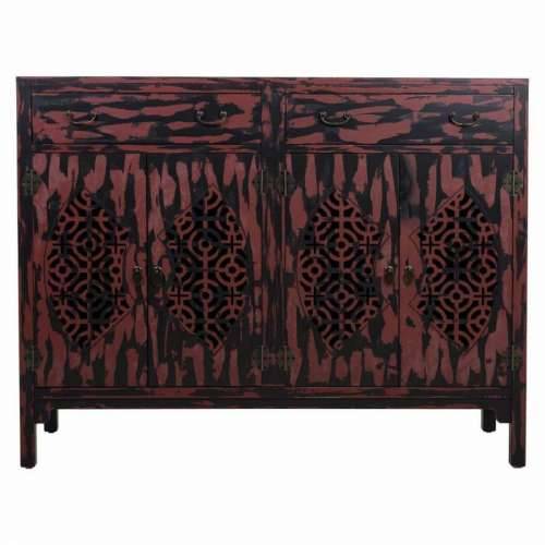 Ormarić za hodnik Alexandra House Living Crvena Jelovina Drvo MDF 36 x 106 x 136 cm Cijena