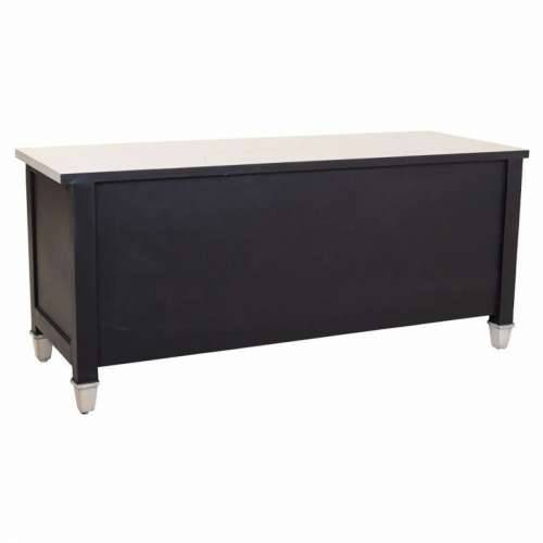Pomoćni namještaj Alexandra House Living Bijela Crna Jelovina Drvo MDF 40 x 46 x 105 cm Cijena