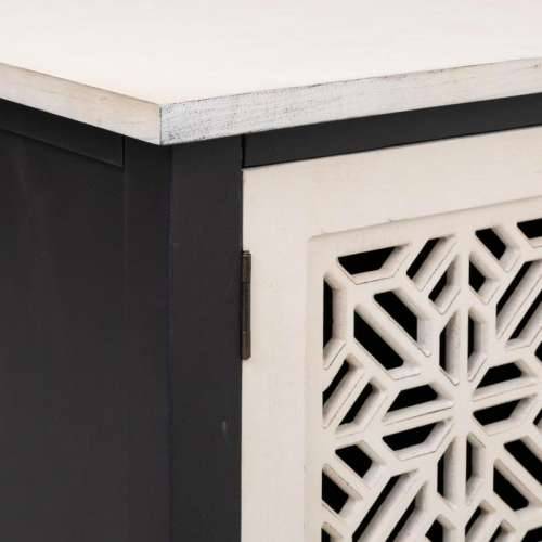 Pomoćni namještaj Alexandra House Living Bijela Crna Jelovina Drvo MDF 40 x 46 x 105 cm Cijena