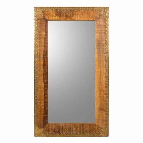 Zidno ogledalo Alexandra House Living Smeđa 1 x 88 x 49 cm Pravokutno Cijena