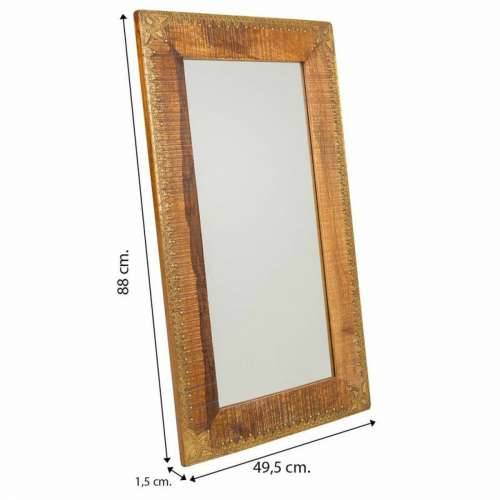 Zidno ogledalo Alexandra House Living Smeđa 1 x 88 x 49 cm Pravokutno Cijena
