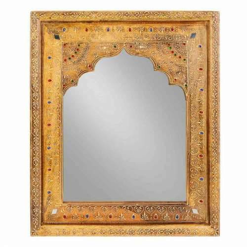 Zidno ogledalo Alexandra House Living Bijela Prirodno 3 x 51 x 42 cm Pravokutno Cijena