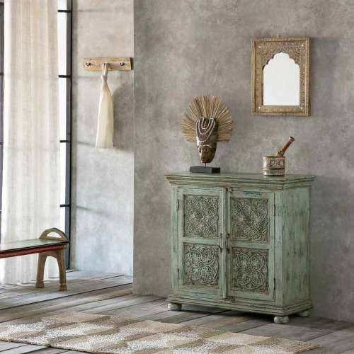 Zidno ogledalo Alexandra House Living Bijela Prirodno 3 x 51 x 42 cm Pravokutno Cijena