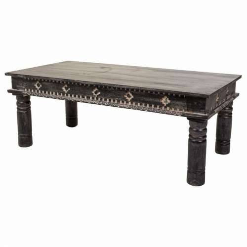Pomoćni stolić Alexandra House Living Crna Drvo Manga 61 x 46 x 119 cm Cijena