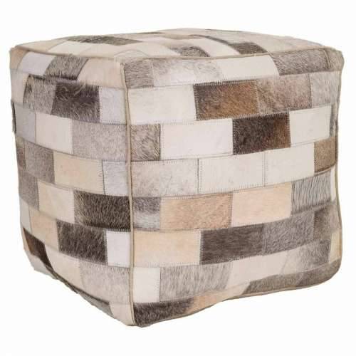 Puff Alexandra House Living Koža 44 x 44 x 44 cm Cijena