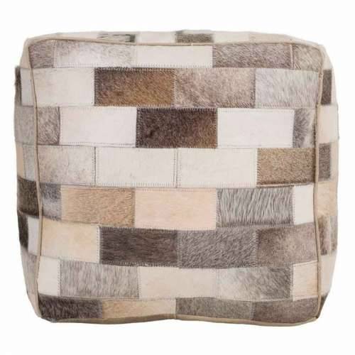 Puff Alexandra House Living Koža 44 x 44 x 44 cm Cijena