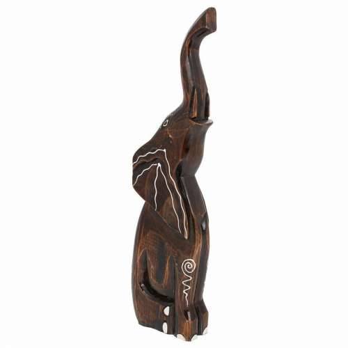 Ukrasna figura Alexandra House Living Svijetlo smeđi Drvo Slon 6 x 50 x 14 cm Cijena