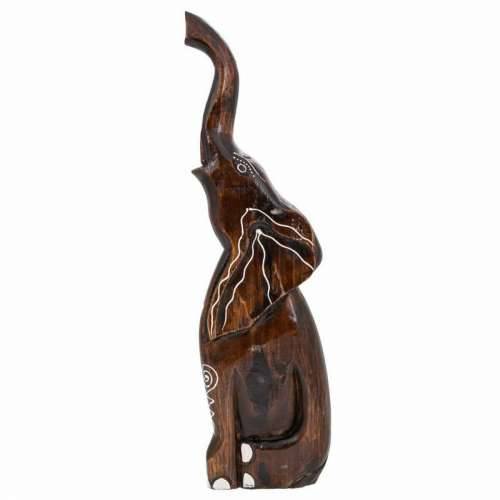 Ukrasna figura Alexandra House Living Svijetlo smeđi Drvo Slon 6 x 50 x 14 cm Cijena
