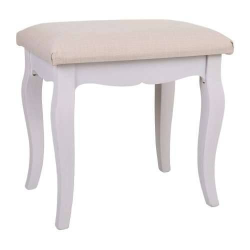 Stolac Alexandra House Living Bijela Smeđa borovina Drvo MDF 31 x 41 x 42 cm Cijena