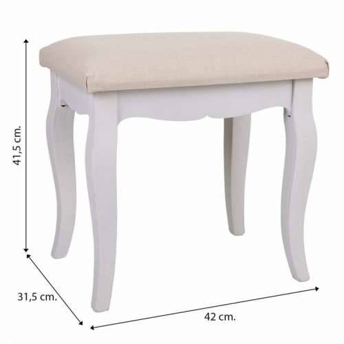 Stolac Alexandra House Living Bijela Smeđa borovina Drvo MDF 31 x 41 x 42 cm Cijena