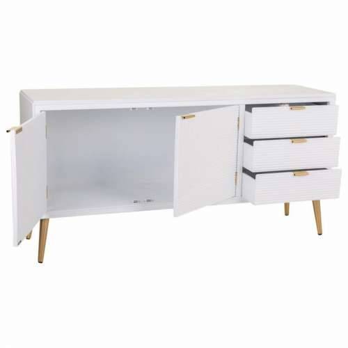 Ormarić za hodnik Alexandra House Living Bijela zlatan Drvo MDF 42 x 71 x 145 cm Cijena