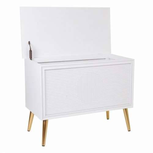 Klupa sanduk Alexandra House Living zlatan Drvo MDF 41 x 62 x 83 cm Cijena