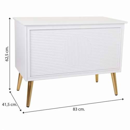 Klupa sanduk Alexandra House Living zlatan Drvo MDF 41 x 62 x 83 cm Cijena