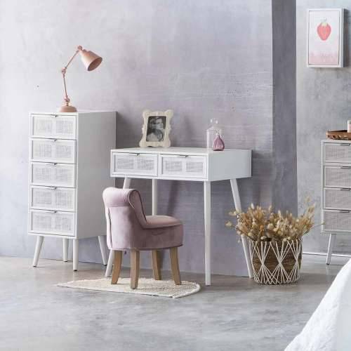 Ormarić s ladicama Alexandra House Living Bijela Bambus Drvo MDF 36 x 100 x 42 cm Cijena
