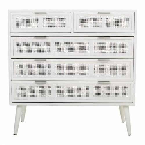 Komoda Alexandra House Living Bijela Bambus Drvo MDF 39 x 81 x 80 cm Cijena