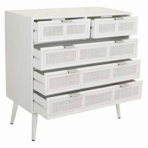 Komoda Alexandra House Living Bijela Bambus Drvo MDF 39 x 81 x 80 cm Cijena