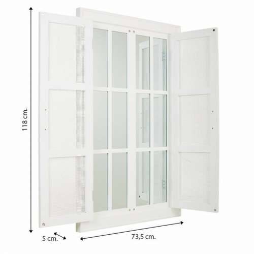 Zidno ogledalo Alexandra House Living Srebrna Bambus Drvo MDF 5 x 118 x 73 cm Cijena