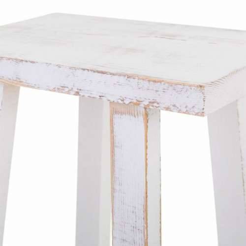 Tabure Alexandra House Living Bijela Borovina 25 x 70 x 35 cm Cijena