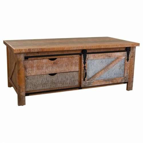 Stolić za dnevni boravak Alexandra House Living Željezo Jelovina Drvo MDF 60 x 48 x 120 cm Cijena