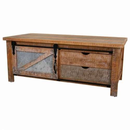 Stolić za dnevni boravak Alexandra House Living Željezo Jelovina Drvo MDF 60 x 48 x 120 cm Cijena