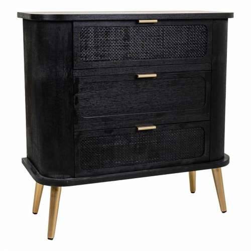 Komoda Alexandra House Living Crna Drvo MDF 35 x 81 x 80 cm Cijena