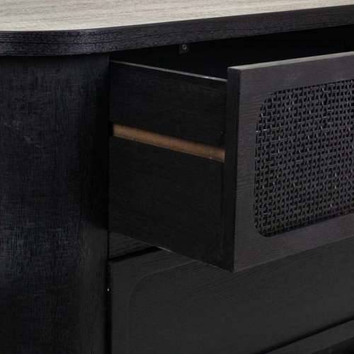 Komoda Alexandra House Living Crna Drvo MDF 35 x 81 x 80 cm Cijena