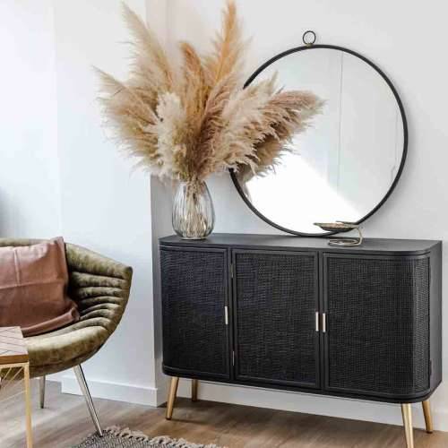 Ormarić za hodnik Alexandra House Living Crna Drvo MDF 37 x 80 x 118 cm Cijena