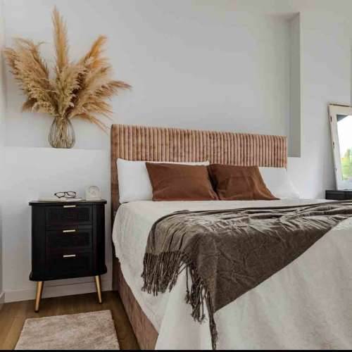 Noćni ormarić Alexandra House Living Crna zlatan 35 x 72 x 50 cm Cijena