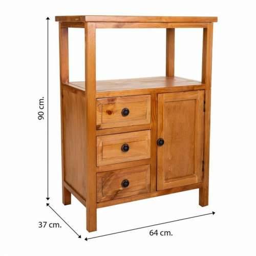 Ormarić za hodnik Alexandra House Living Smeđa borovina Drvo MDF 90 x 37 x 64 cm Cijena