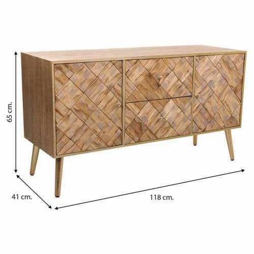 Komoda Alexandra House Living Smeđa Paulovnija 41 x 65 x 118 cm Cijena