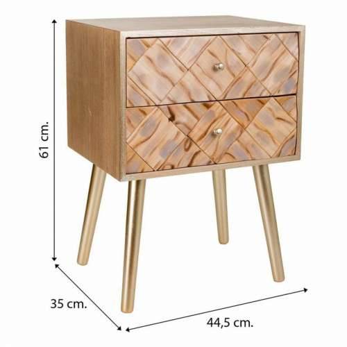 Noćni ormarić Alexandra House Living Smeđa 35 x 61 x 44 cm Cijena