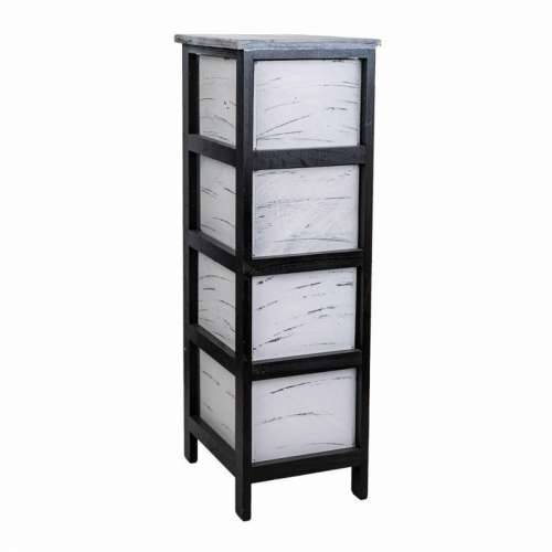 Ormarić s ladicama Alexandra House Living Bijela Crna Paulovnija 32 x 81 x 26 cm Cijena