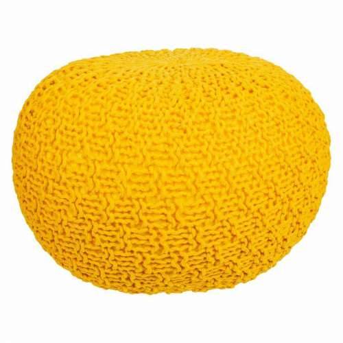 Puff Alexandra House Living Rumena polistiren 45 x 30 x 45 cm Cijena