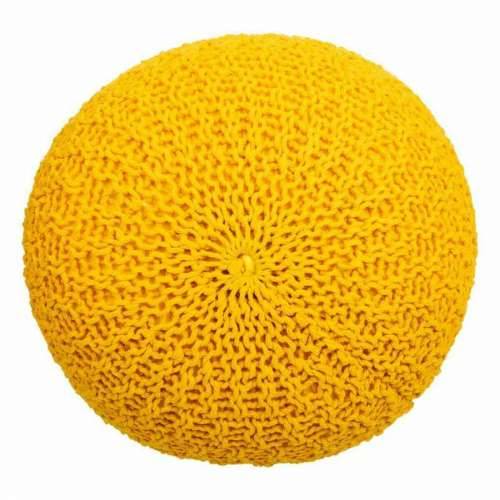 Puff Alexandra House Living Rumena polistiren 45 x 30 x 45 cm Cijena