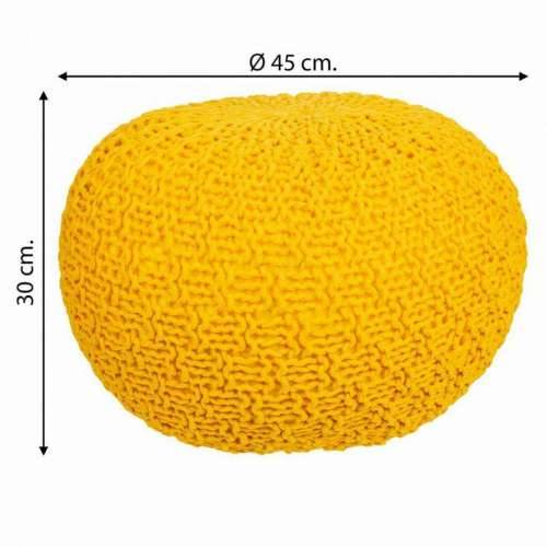 Puff Alexandra House Living Rumena polistiren 45 x 30 x 45 cm Cijena