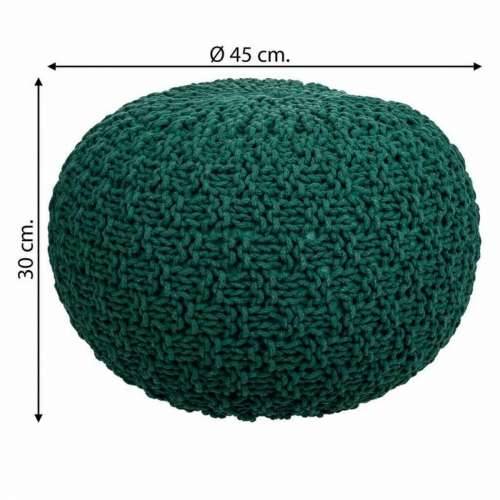 Puff Alexandra House Living Tamnozelena polistiren 45 x 30 x 45 cm Cijena
