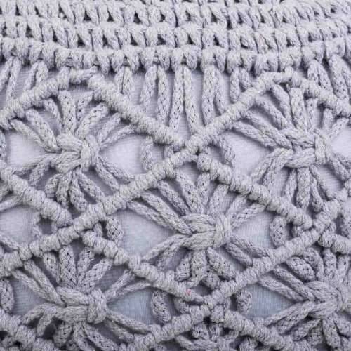 Puff Alexandra House Living Svjetlo siva polistiren 45 x 40 x 45 cm Cijena