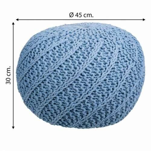 Puff Alexandra House Living Svetlo Plava polistiren 45 x 30 x 45 cm Cijena