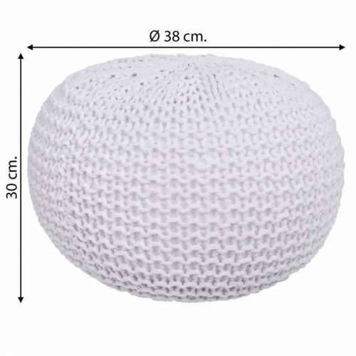 Puff Alexandra House Living Bijela polistiren 38 x 30 x 38 cm Cijena