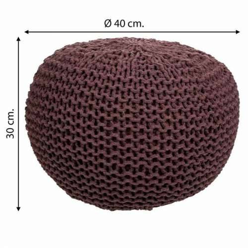 Puff Alexandra House Living Tamno smeđi polistiren 40 x 30 x 40 cm Cijena