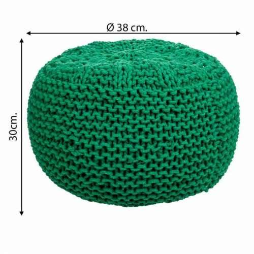 Puff Alexandra House Living Zelena polistiren 38 x 30 x 38 cm Cijena