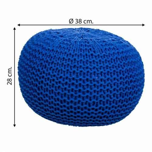 Puff Alexandra House Living Tamno plava polistiren 38 x 28 x 38 cm Cijena