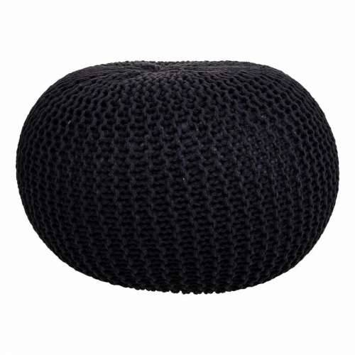 Puff Alexandra House Living Crna polistiren 45 x 30 x 45 cm Cijena