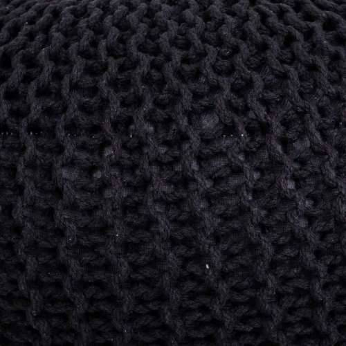 Puff Alexandra House Living Crna polistiren 45 x 30 x 45 cm Cijena