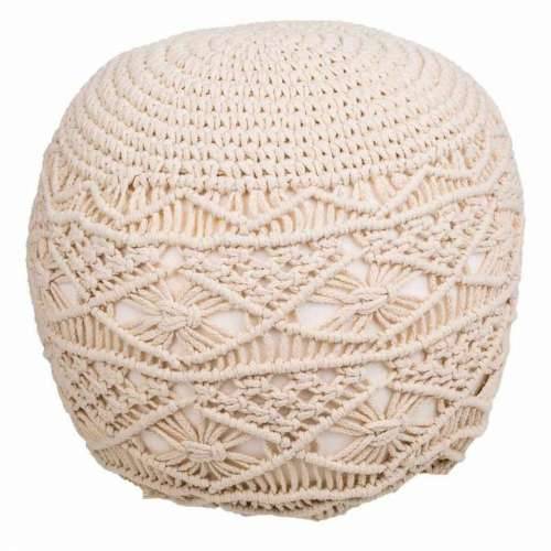 Puff Alexandra House Living Krema polistiren 45 x 40 x 45 cm Cijena