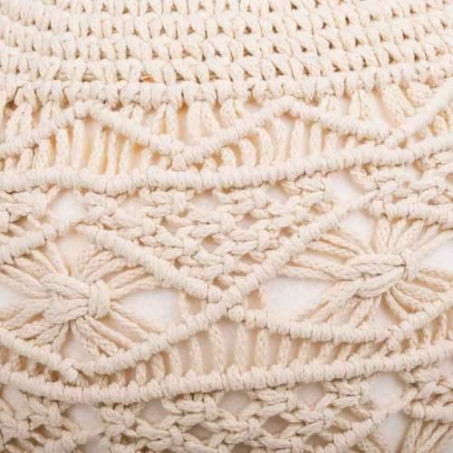 Puff Alexandra House Living Krema polistiren 45 x 40 x 45 cm Cijena