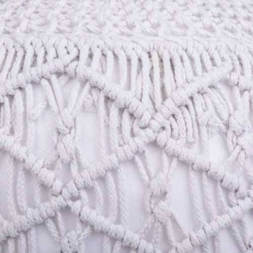 Puff Alexandra House Living Bijela polistiren 45 x 40 x 45 cm Cijena