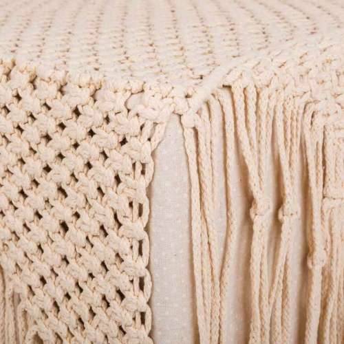 Tabure Alexandra House Living Krema Bambus Éponge Drvo MDF 45 x 45 x 45 cm Cijena