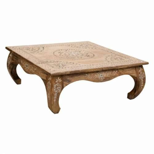 Pomoćni stolić Alexandra House Living Bijela Prirodno 45 x 17 x 45 cm Cijena